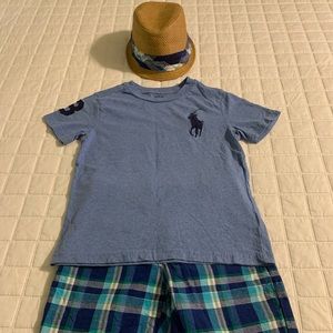 Boys coordinated Shorts, Tee Shirt, Hat